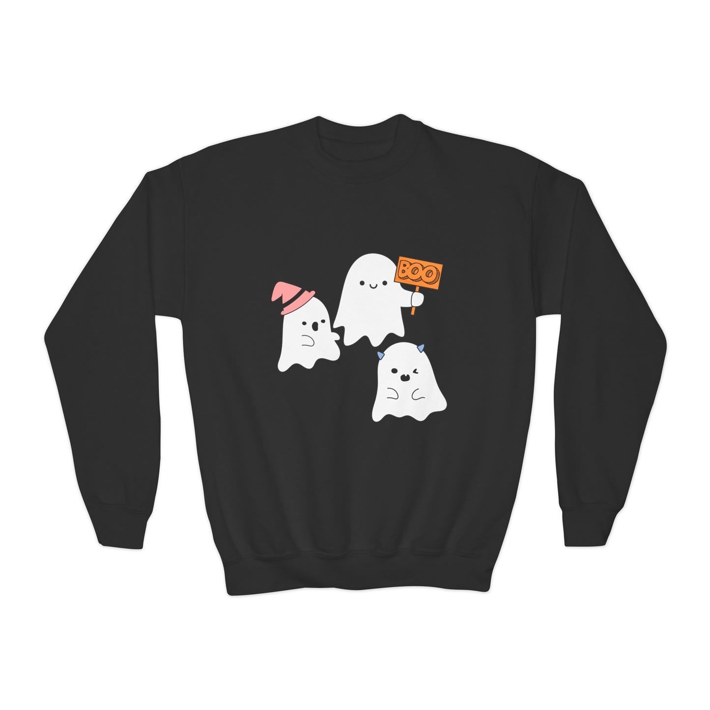 Three Ghosts Kids Crewneck