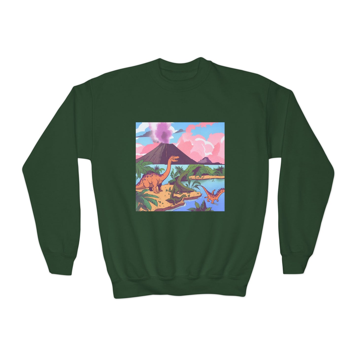 Youth Dinosaur Family Matching Crewneck