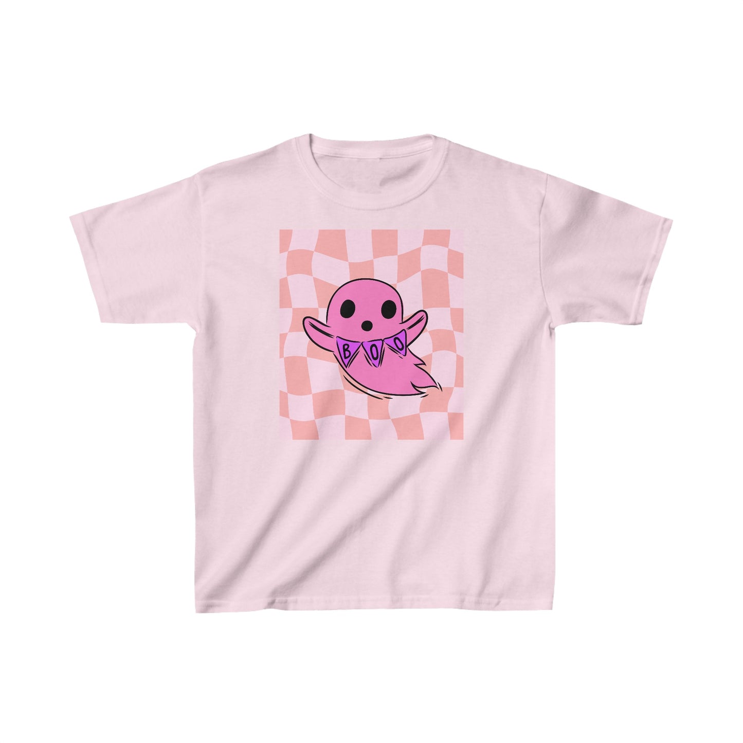 Kids Checkered Boo! Tee