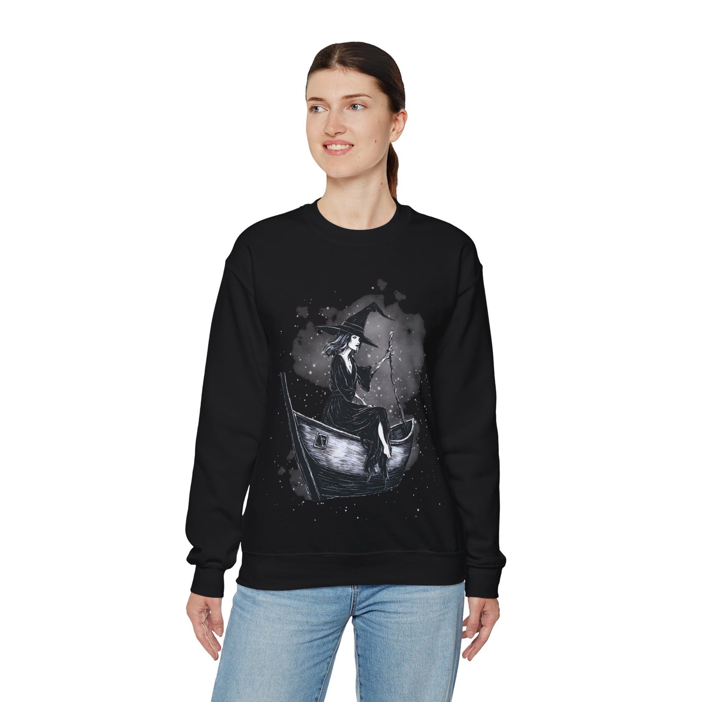 Sailing Witch Crewneck Sweatshirt