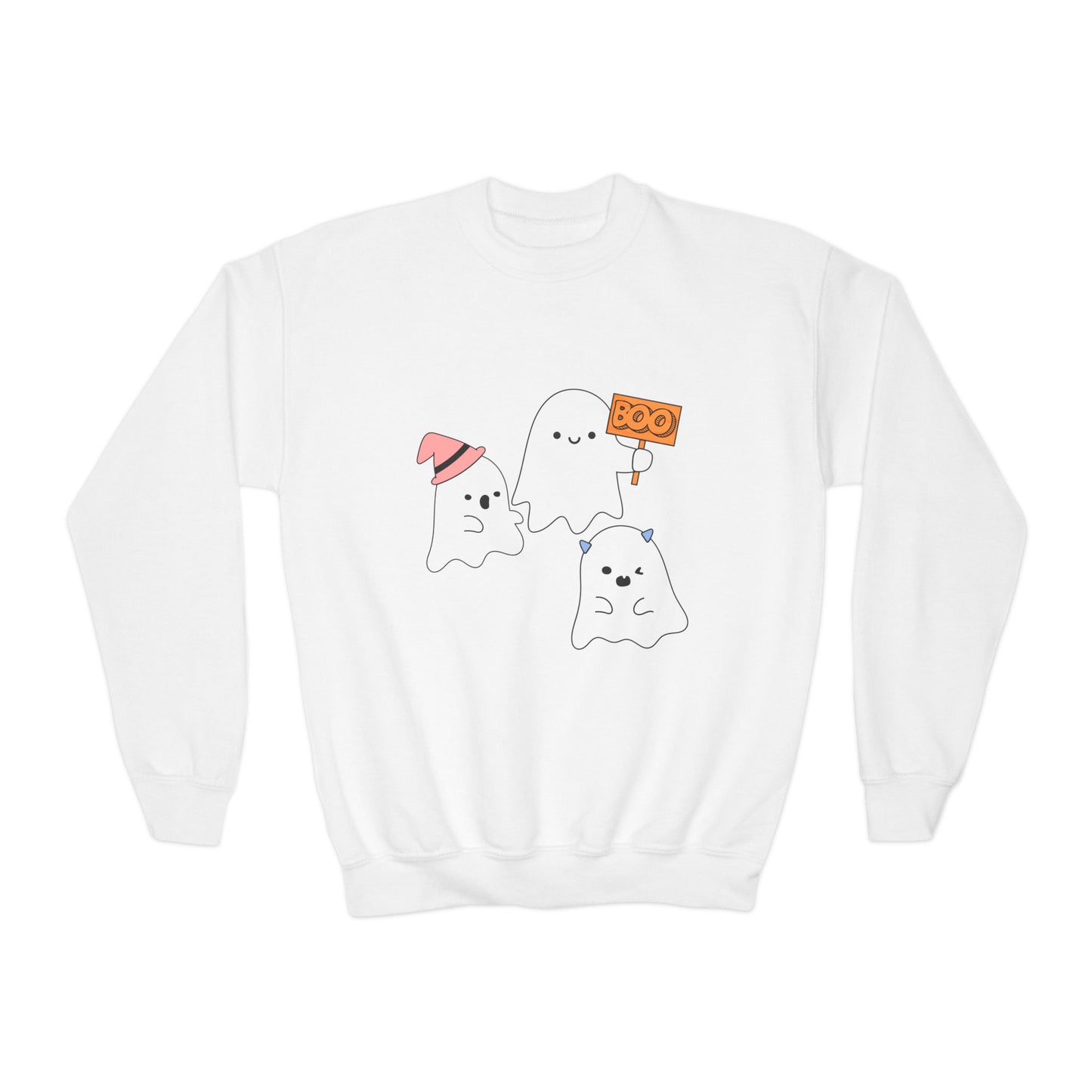 Three Ghosts Kids Crewneck