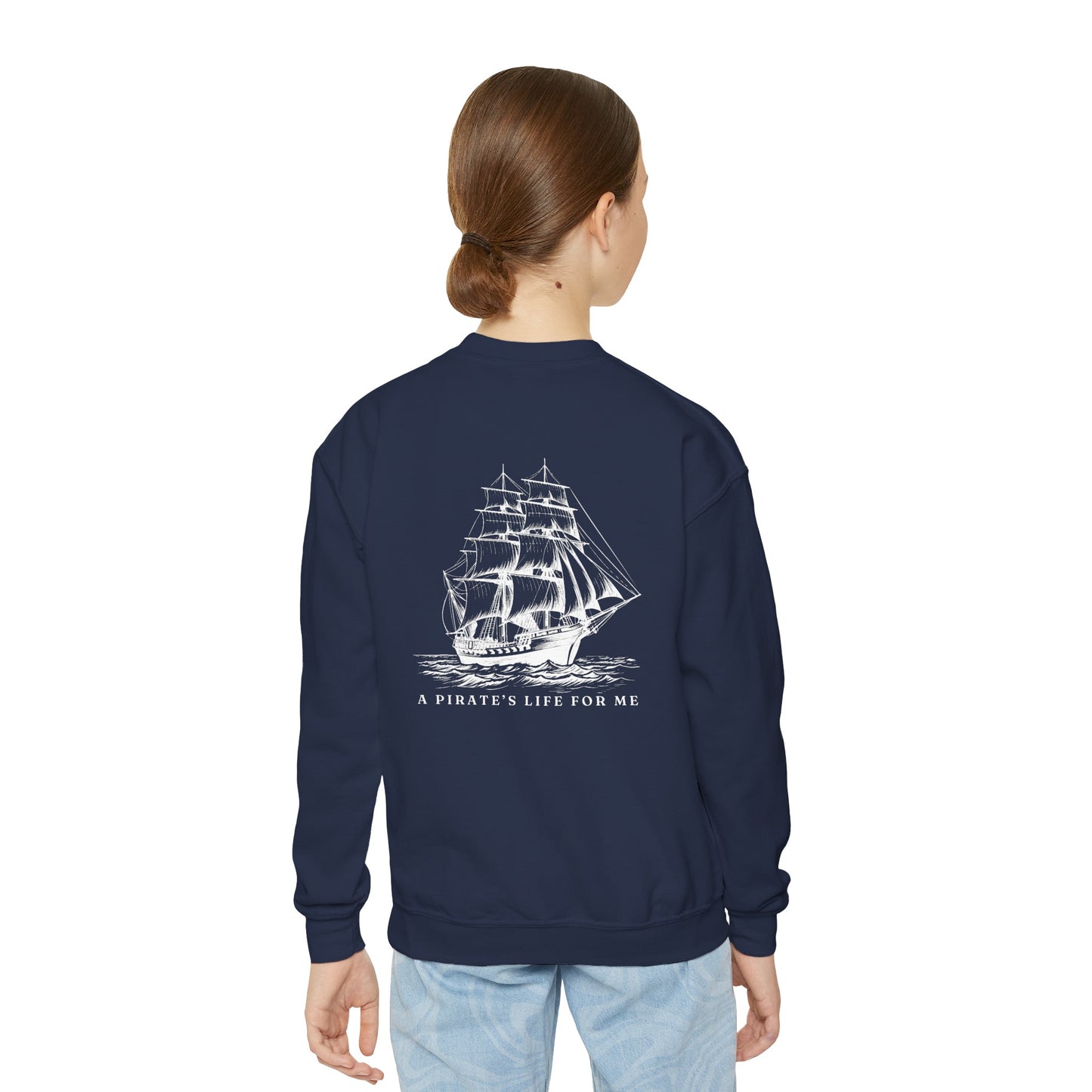 A Pirates Life For Me Kids Crewneck