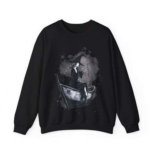 Sailing Witch Crewneck Sweatshirt