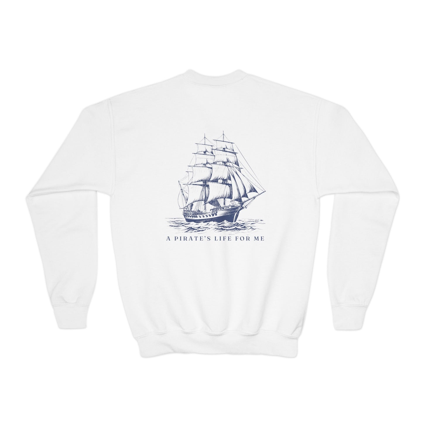 A Pirates Life For Me Kids Crewneck