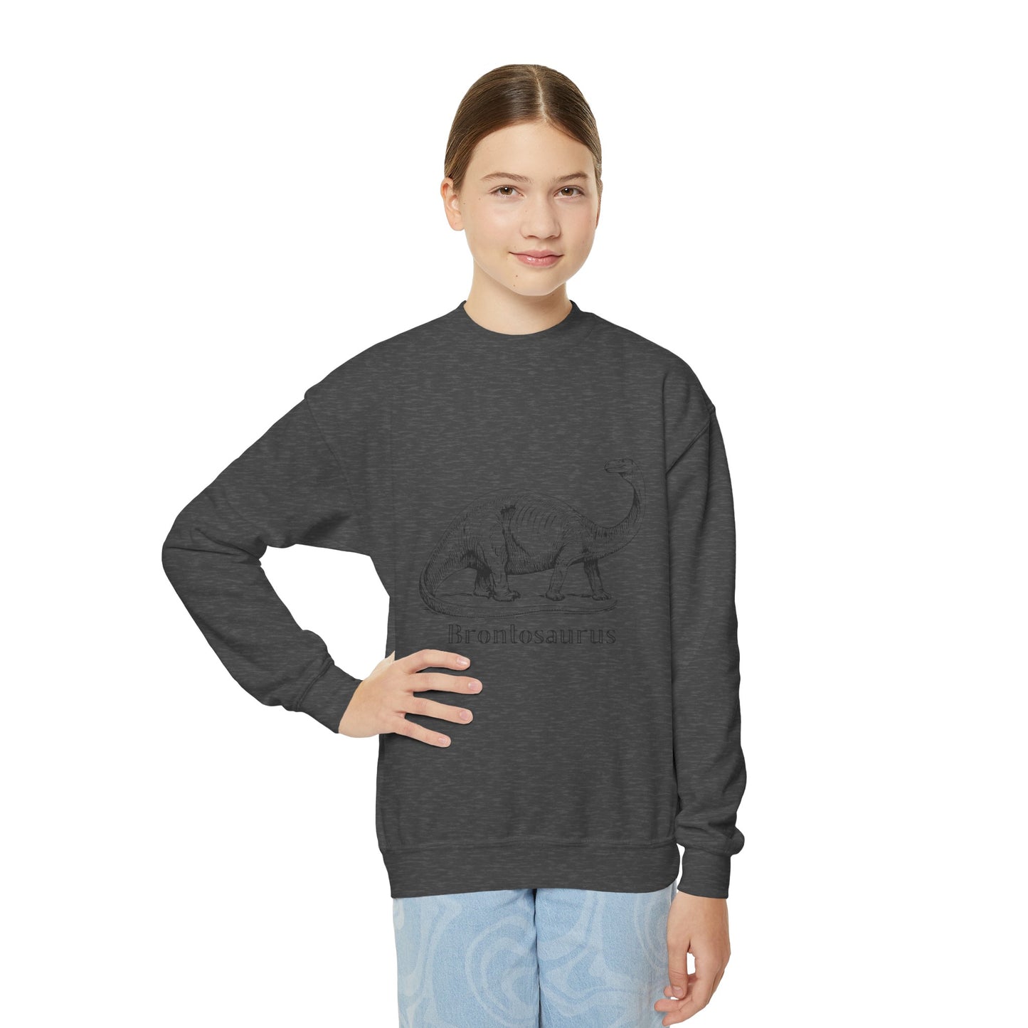 Brontosaurus Youth Crewneck Sweatshirt