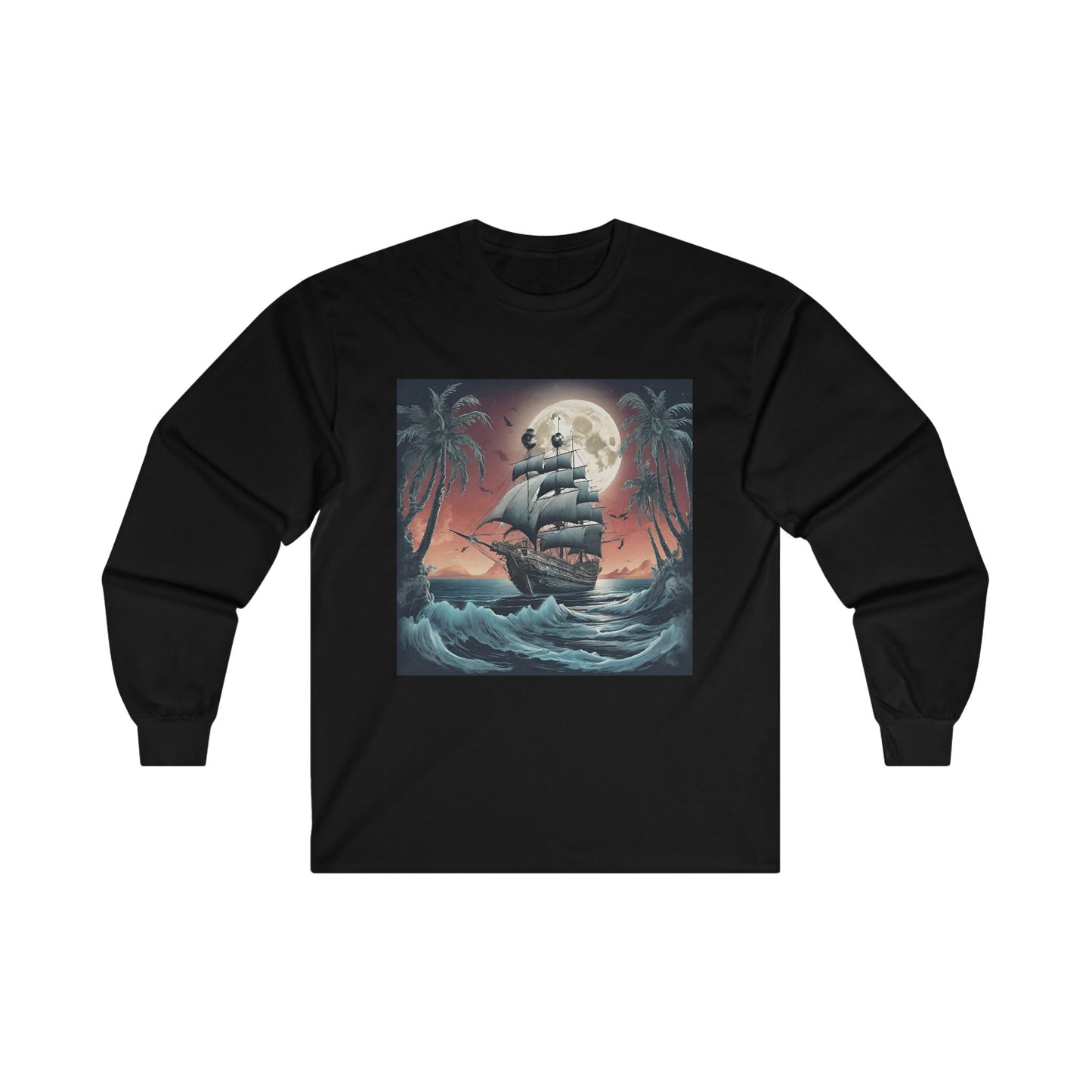 Tropical Ghost Ship Long Sleeve Tee