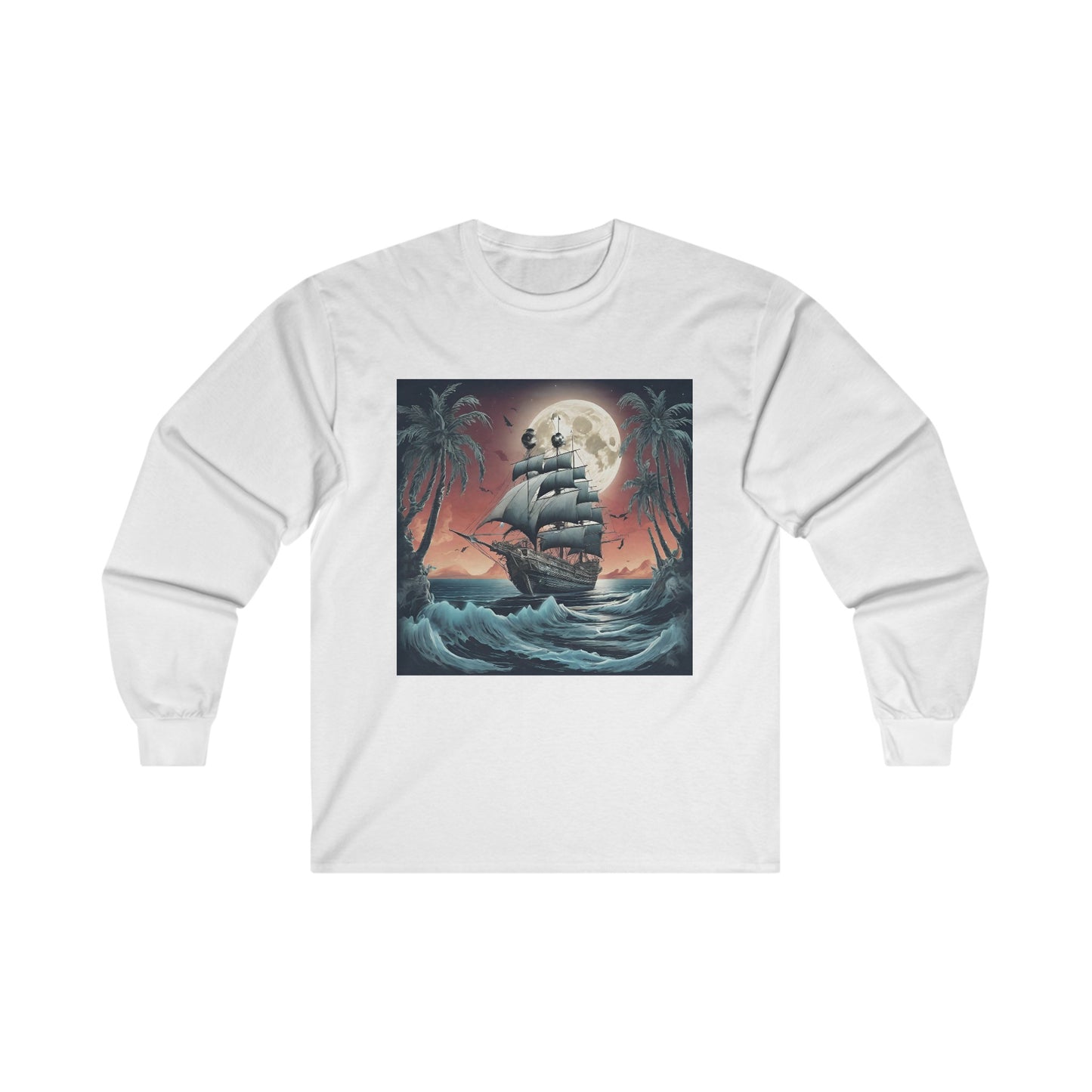 Tropical Ghost Ship Long Sleeve Tee