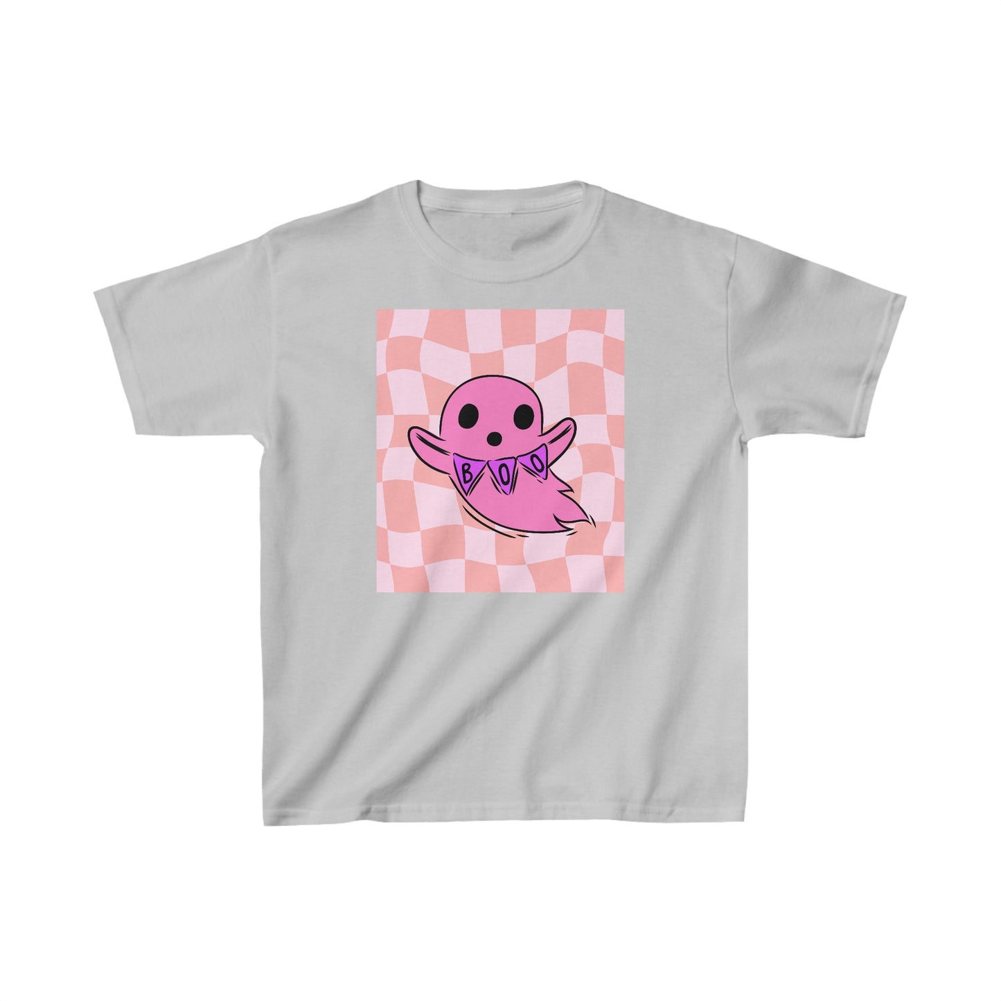 Kids Checkered Boo! Tee