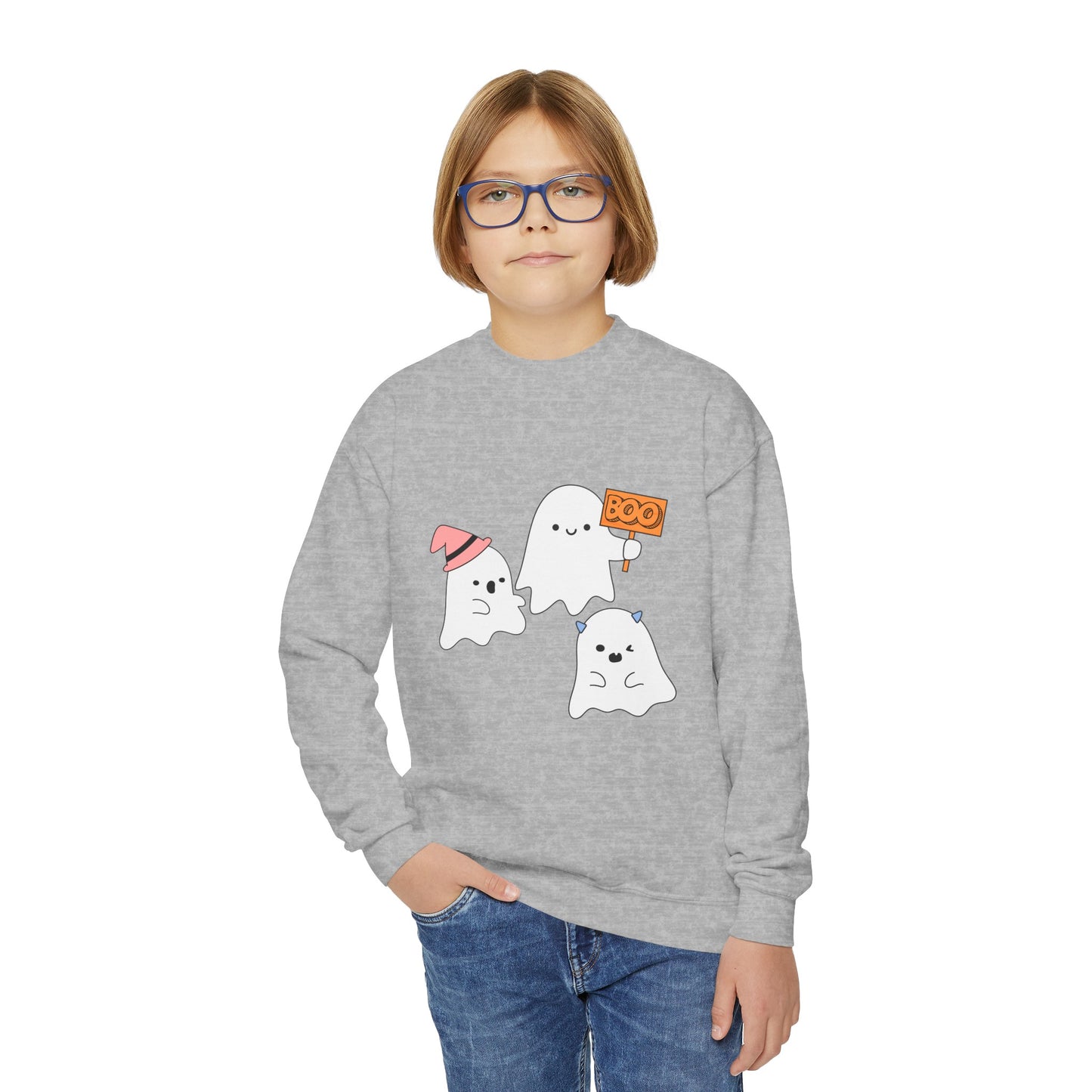 Three Ghosts Kids Crewneck