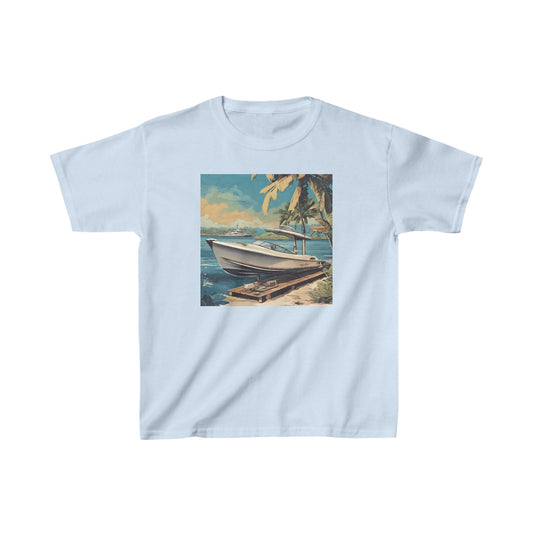 Tropical Boat Kids Tee