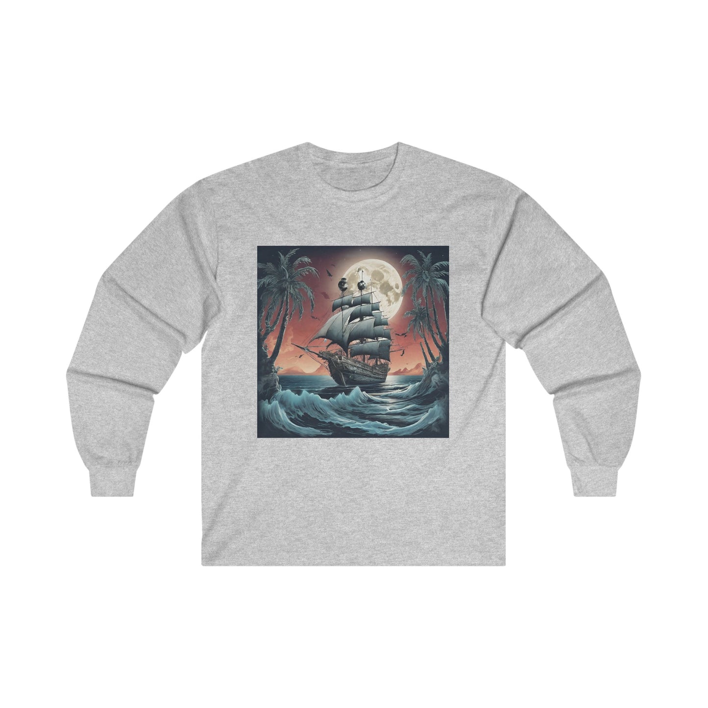 Tropical Ghost Ship Long Sleeve Tee