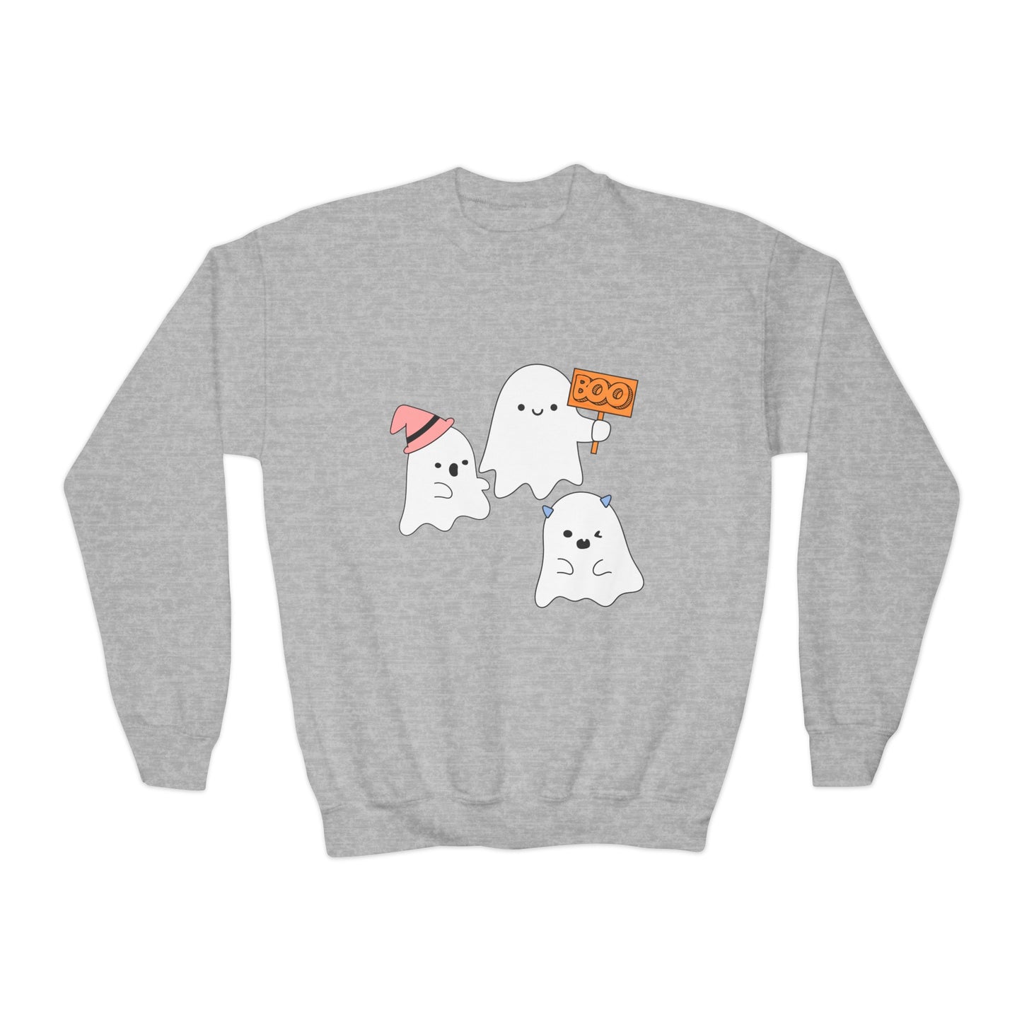 Three Ghosts Kids Crewneck