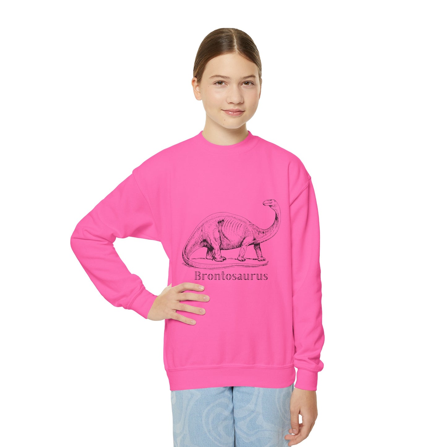 Brontosaurus Youth Crewneck Sweatshirt