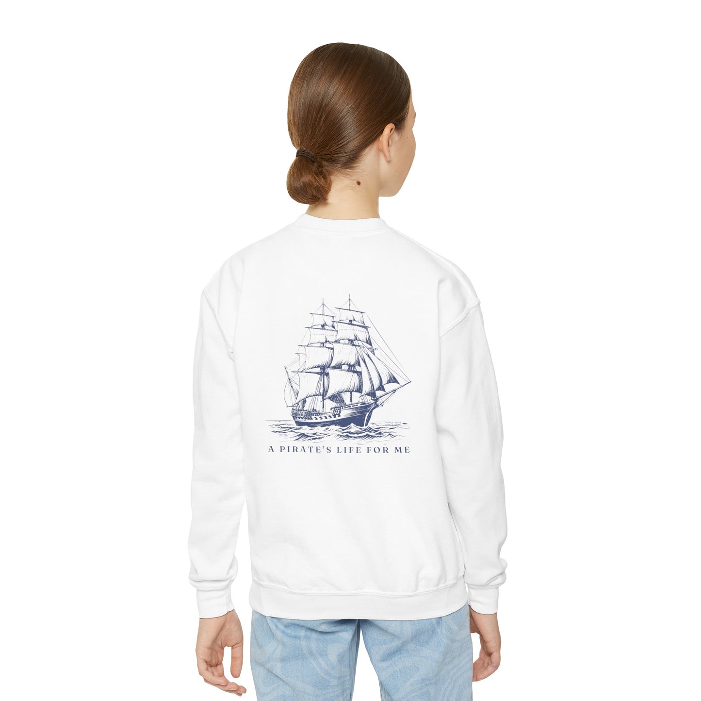 A Pirates Life For Me Kids Crewneck