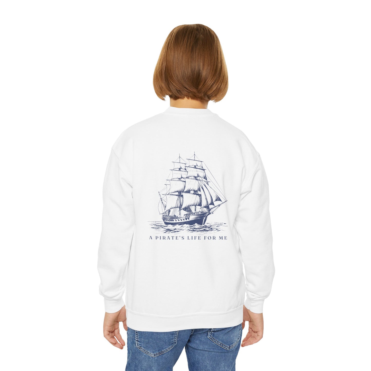 A Pirates Life For Me Kids Crewneck