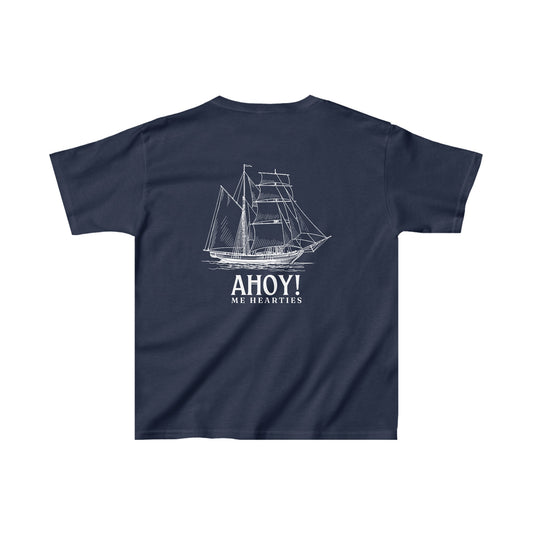 Ahoy! Me Hearties Kids Tee